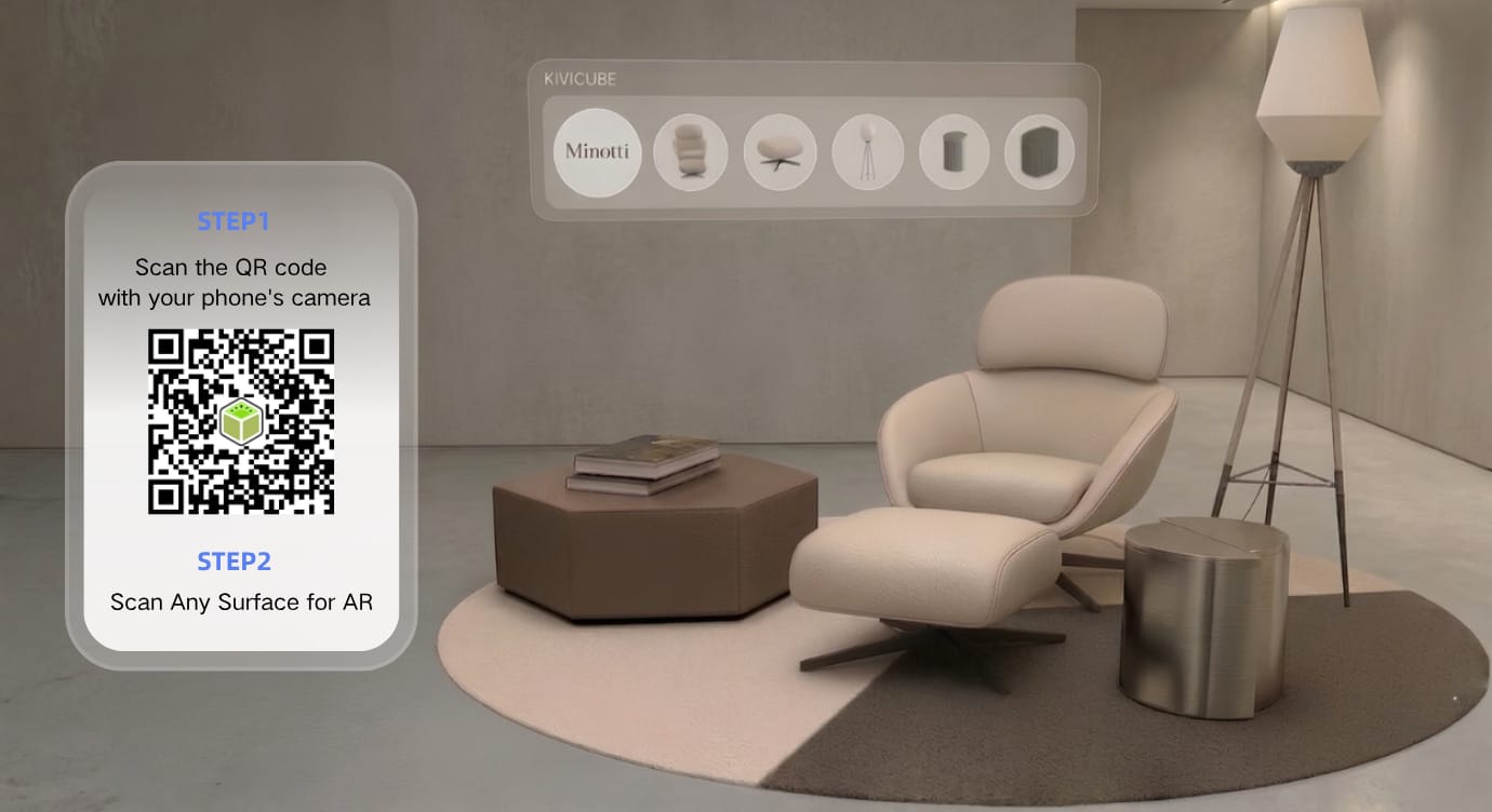 Augmented Reality Furniture Kivivube Share AR Experience
