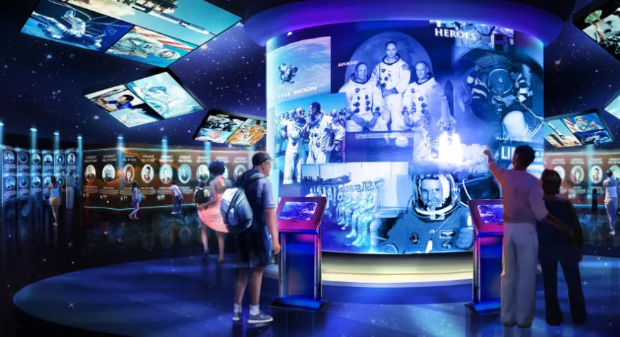 Augmented Reality Museum Example Heroes Legends Kennedy Space Center