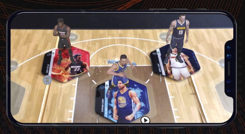 Augmented Reality Sports Example AR TCG Card