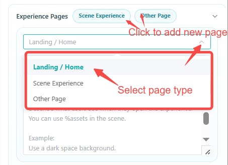Kivicube AI AR Agent Set AR Scene Page