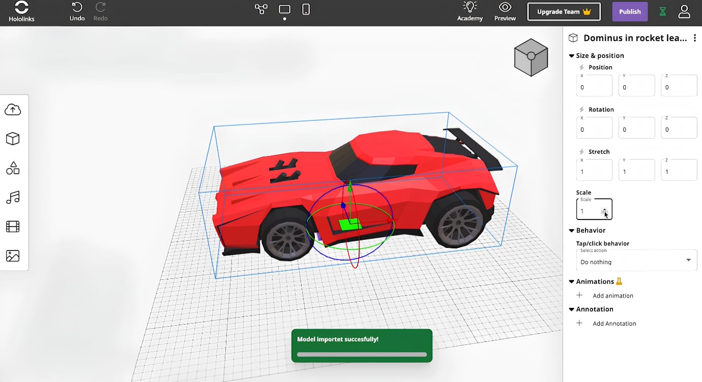 Web-Based AR Platform Hololink