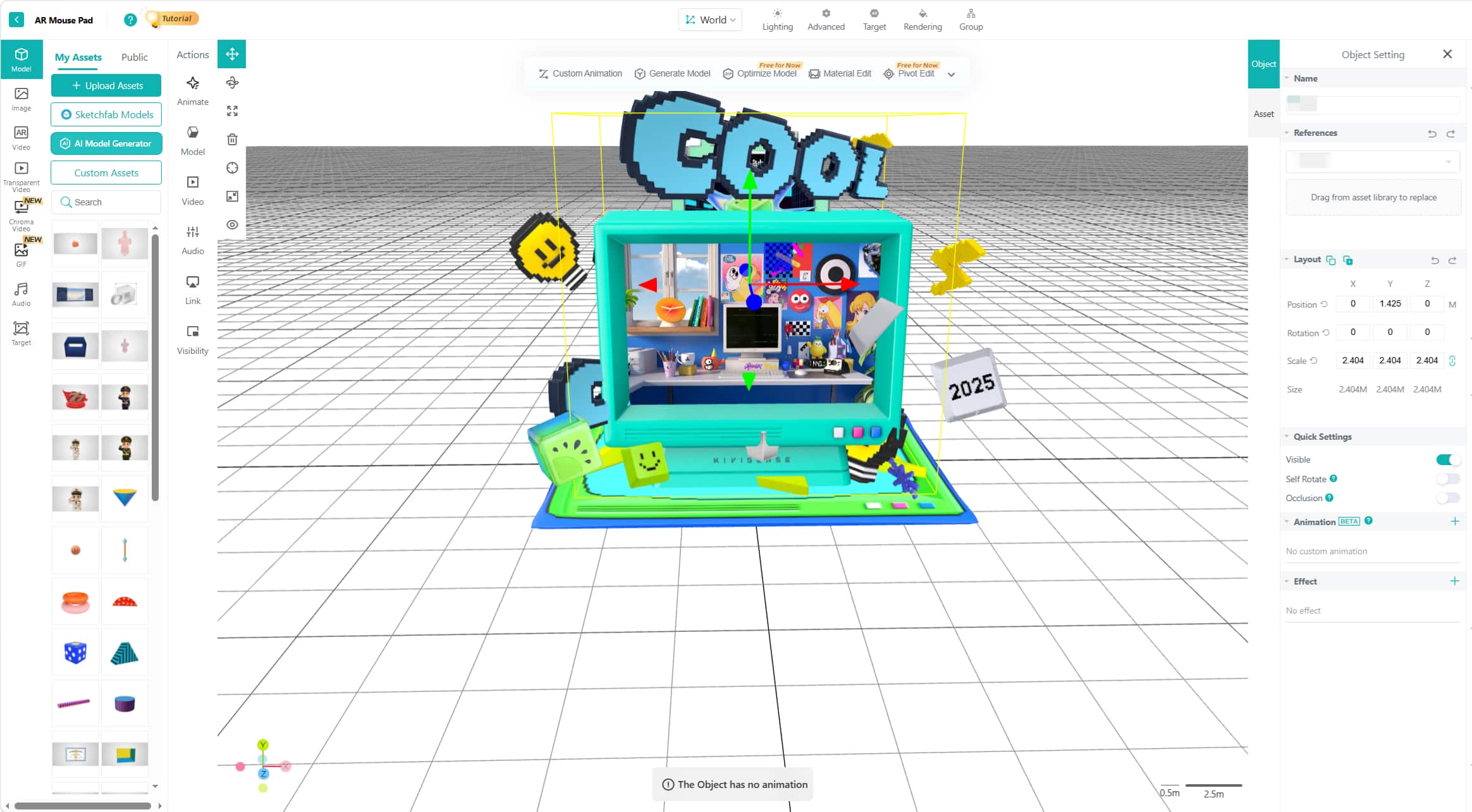 Web Based AR Platform Kivicube