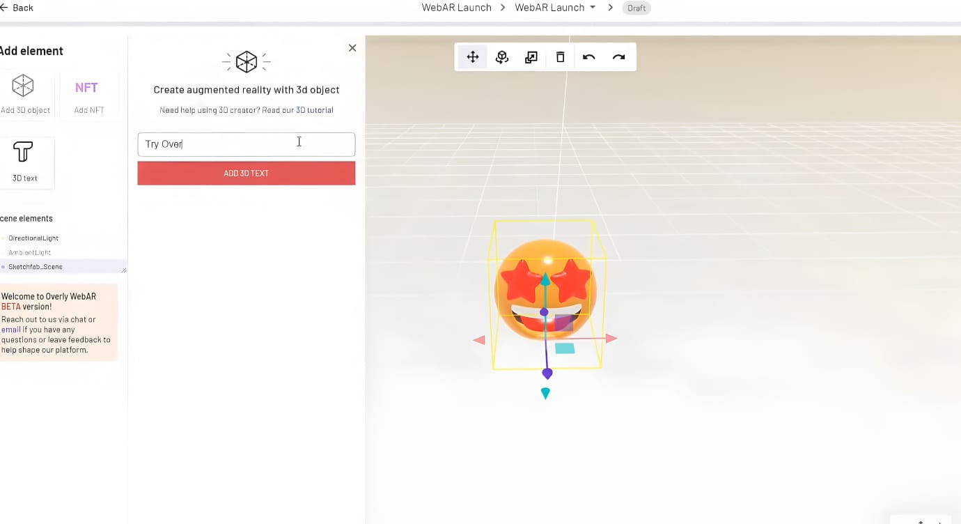 Web-Based AR Platform Overlyapp