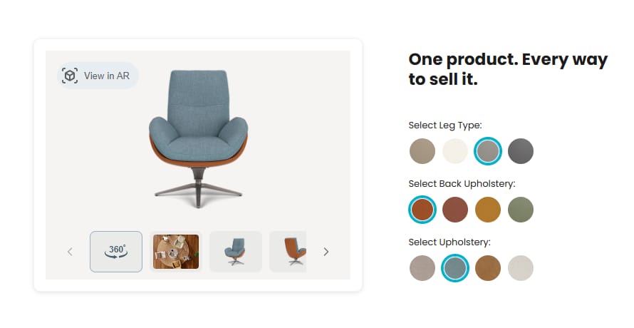 3D Product Visualizer Cylindo