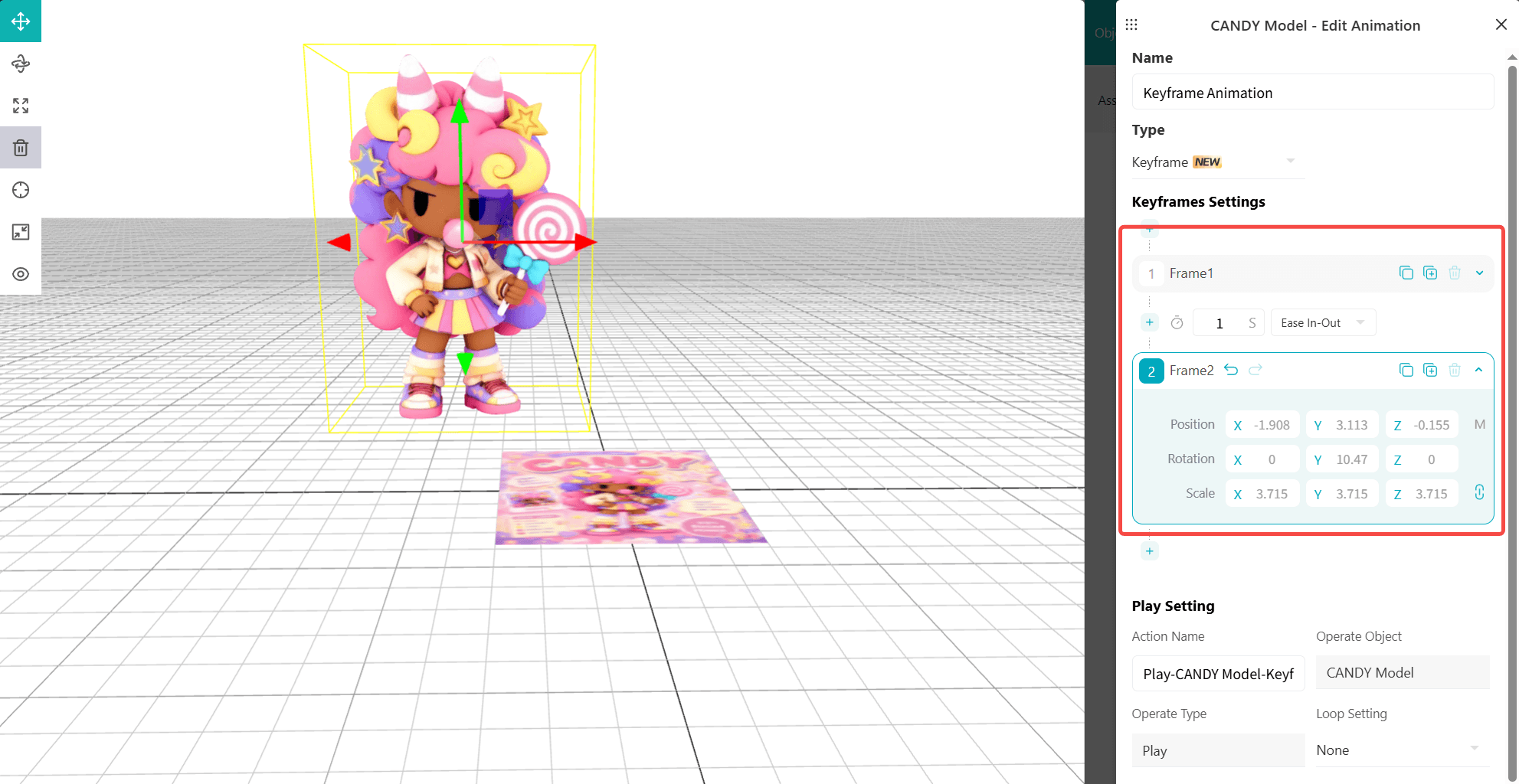 Add Keyframes for Assets