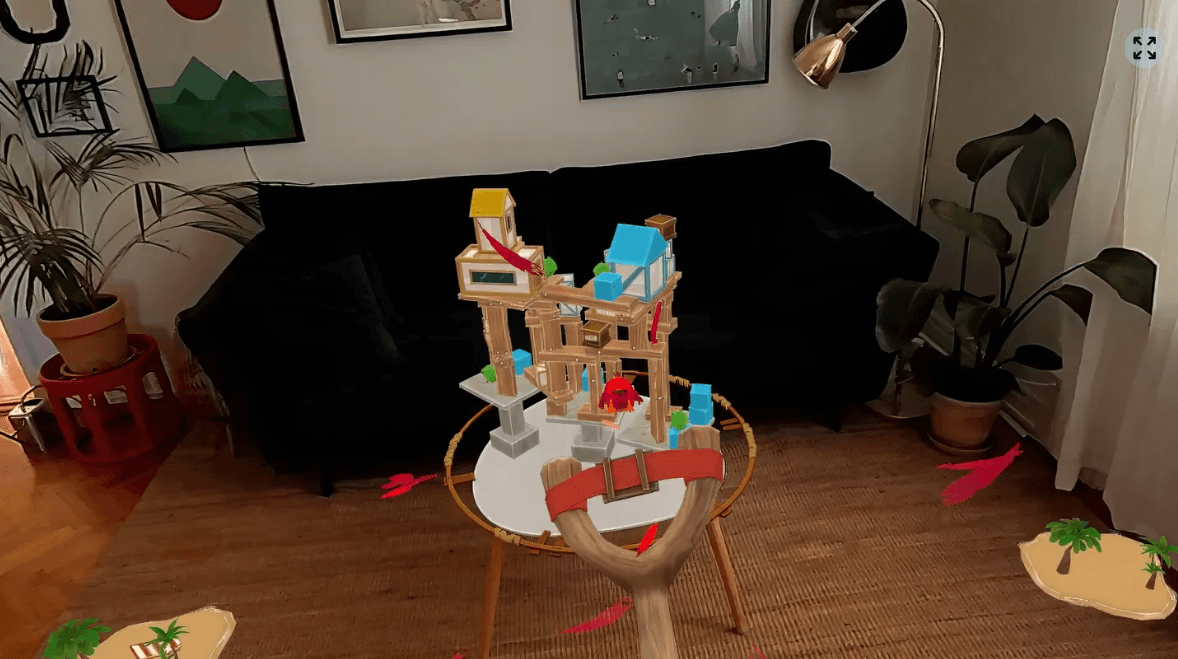 Meta Quest 3 AR VR Game Angry Birds