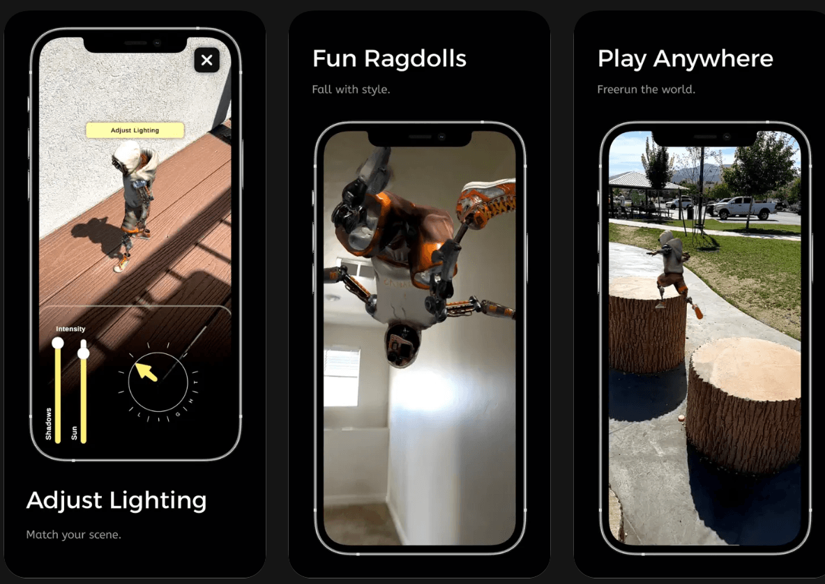 Parkour in Your Room AR Game for iPhone