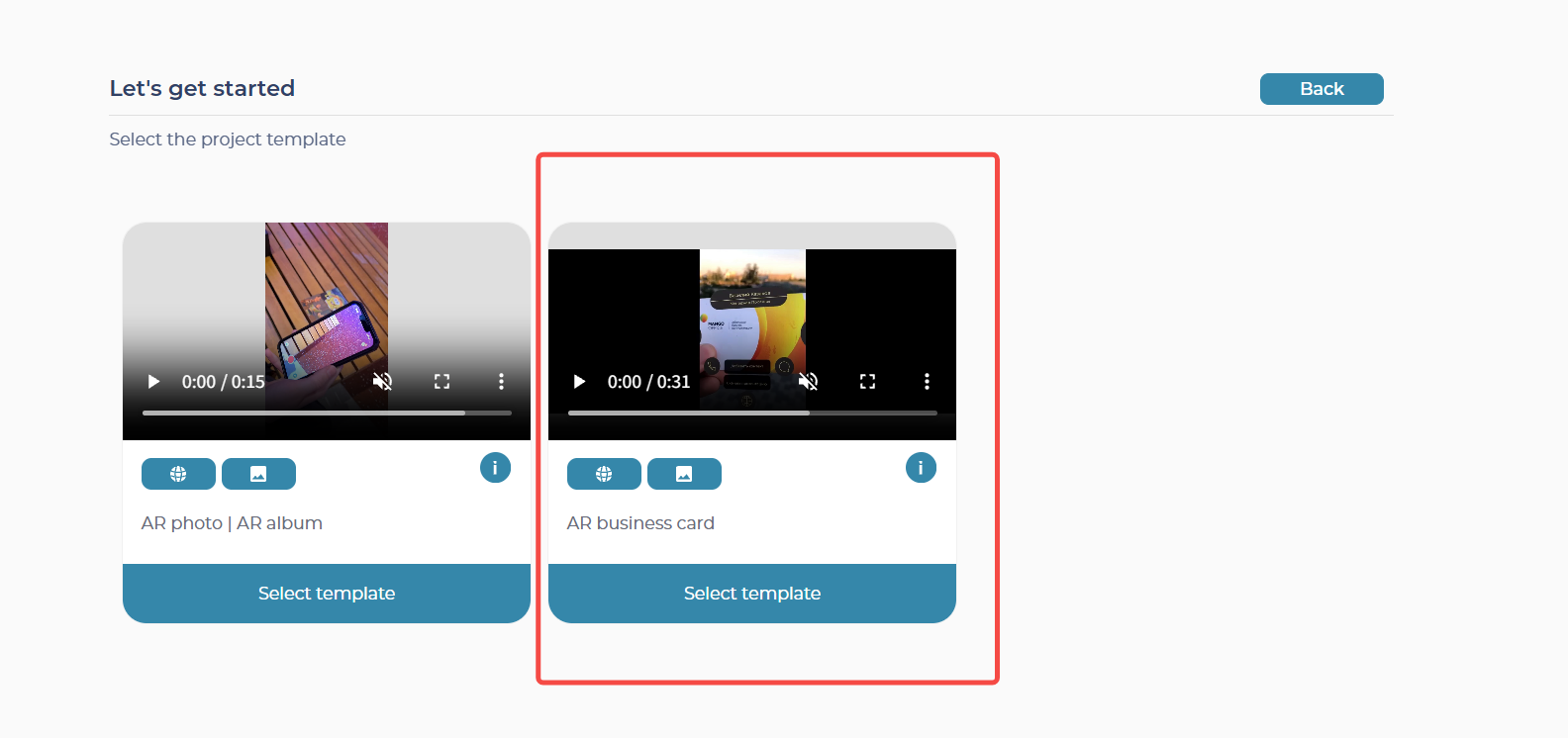 Web-AR.Studio Templates