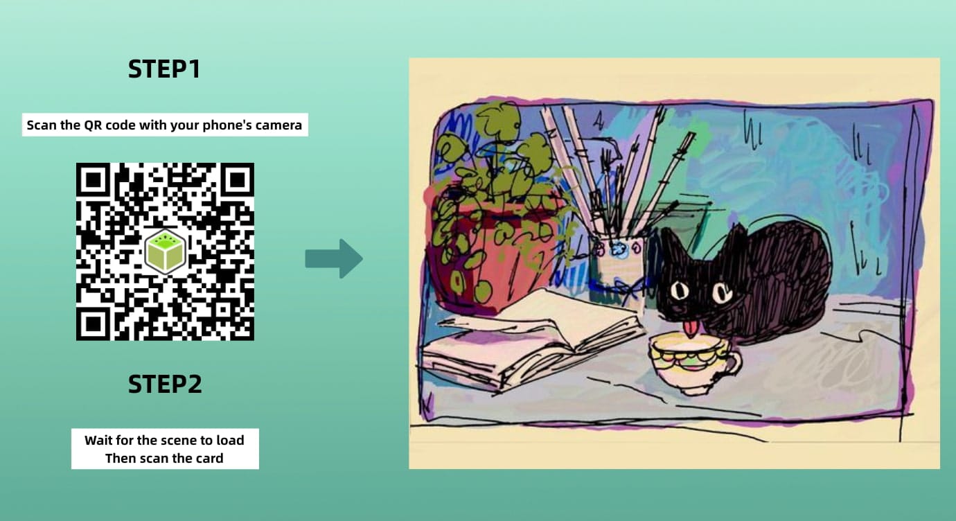 Alba User Story How to Try AR Experience with QR Code