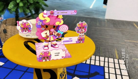 Augmented Reality Anime Girl Kivicube Example