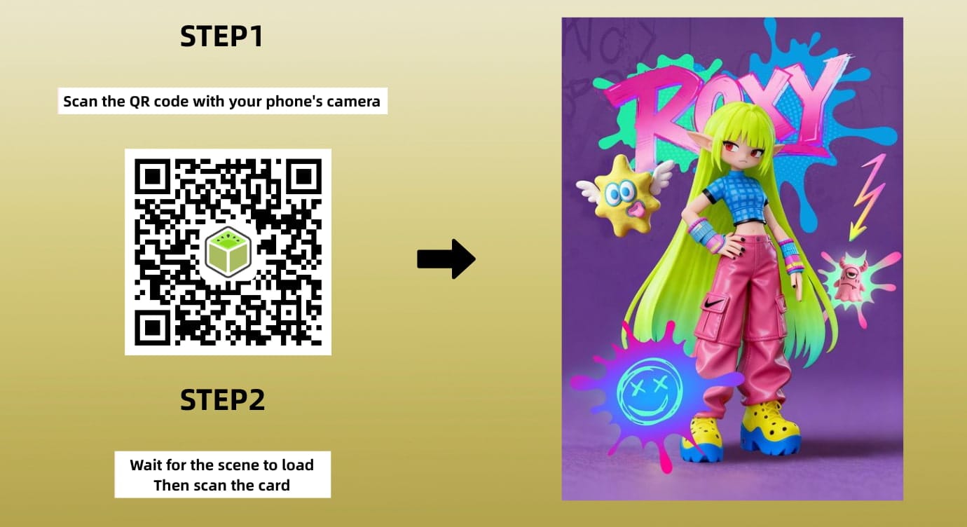 Augmented Reality Anime How to Try With QR Code