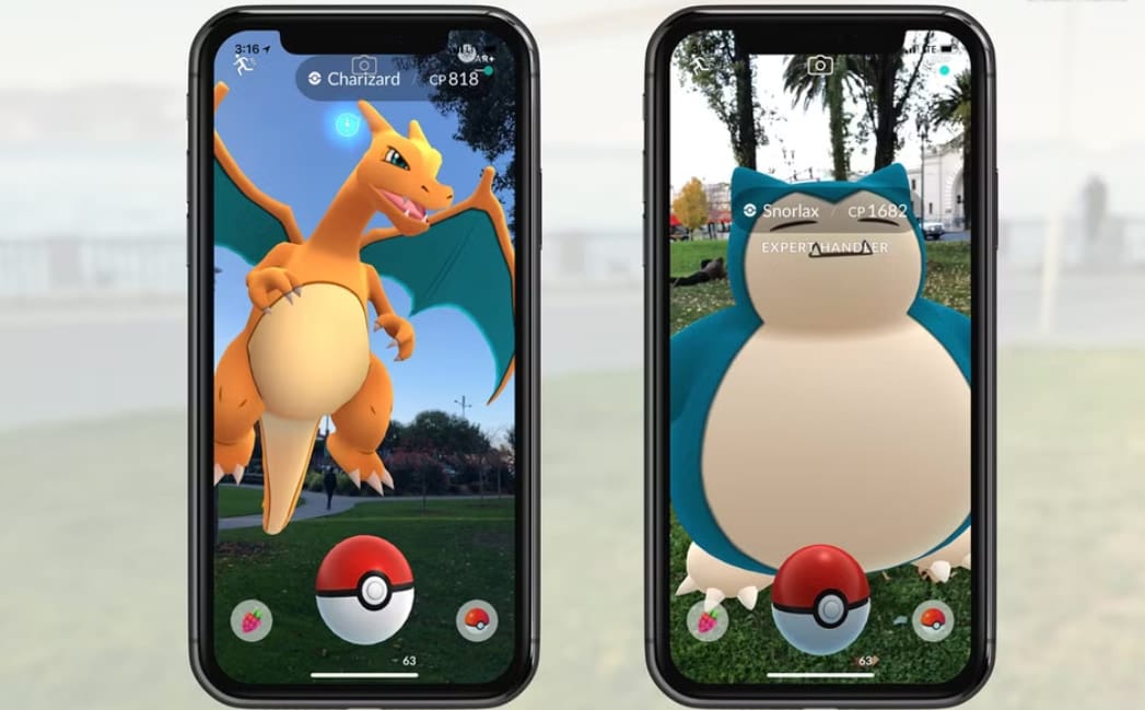 Augmented Reality Anime Real World Example Pokemon GO