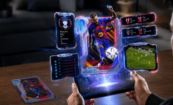 Augmented Reality Applications Kivicube AR Football Card