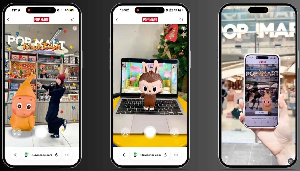 Augmented Reality Applications Kivicube POP MART