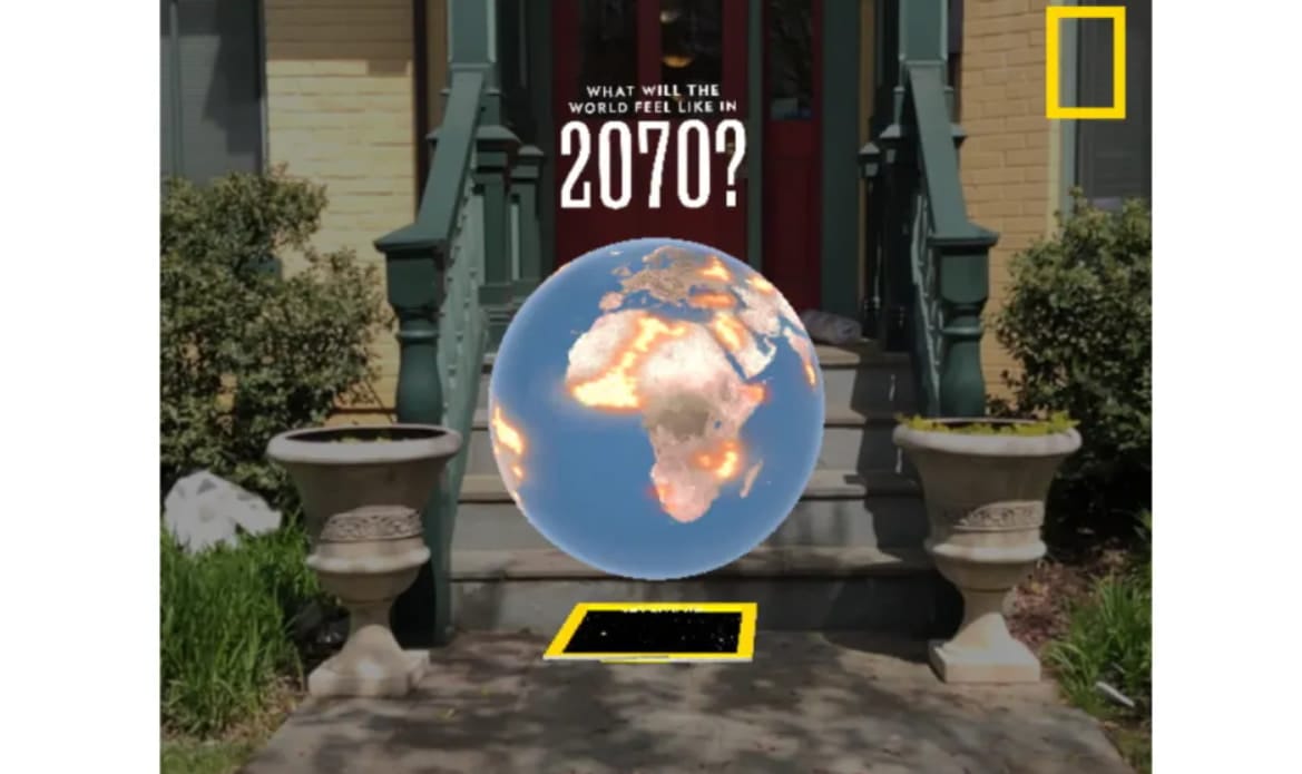 Augmented Reality Applications National Geographic AR Magazine Cover