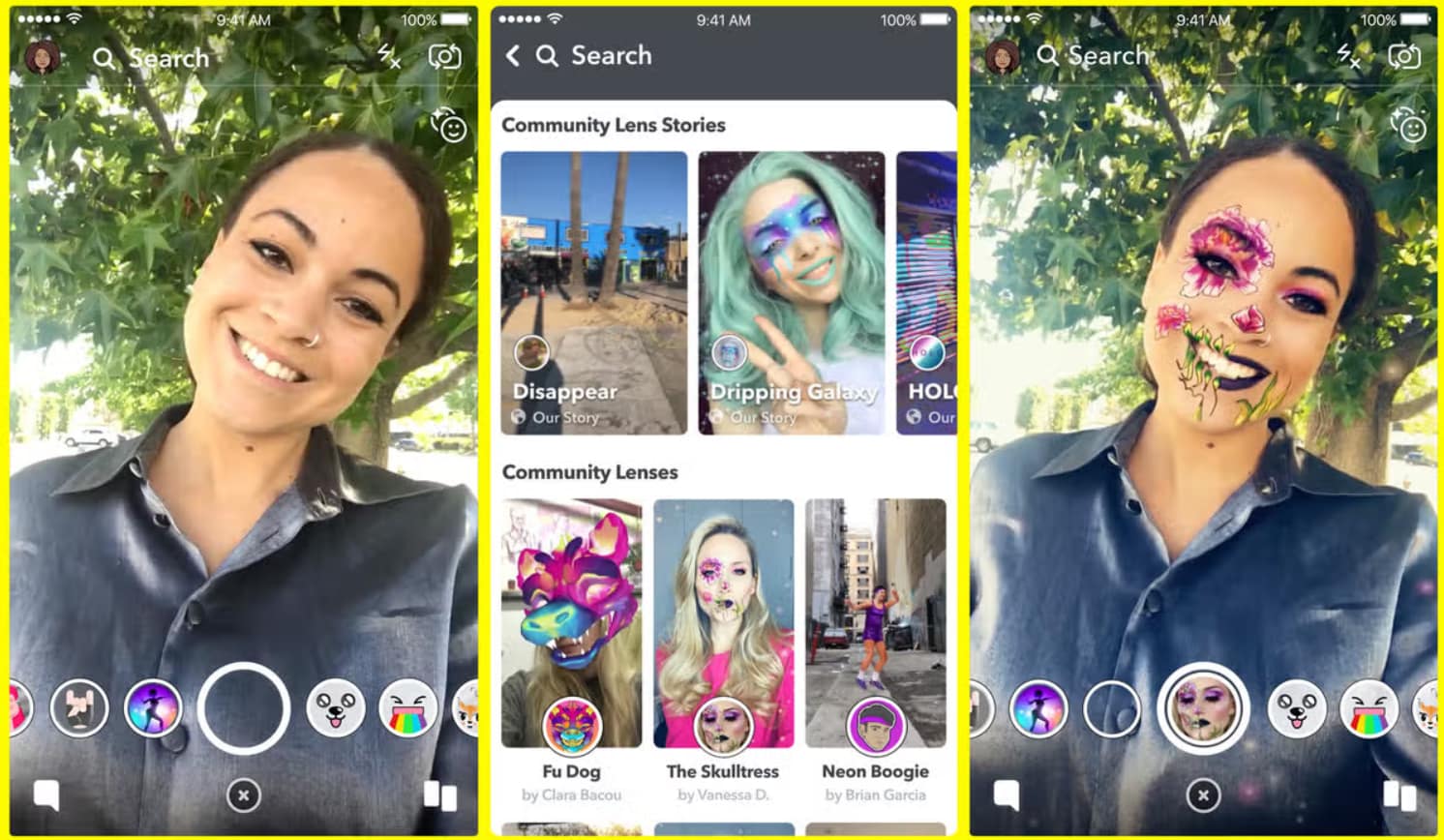 Augmented Reality Applications Snapchat AR Lenses