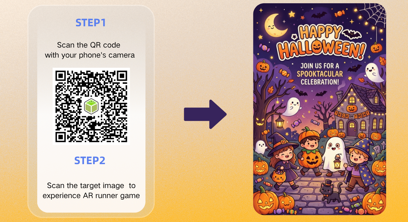 How to Make an AR Game Kivicube Result With QR Code