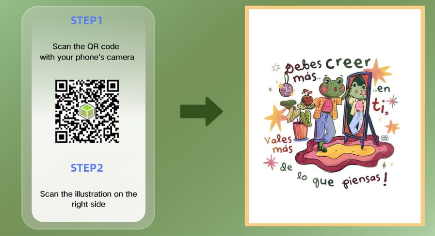 Scan QR Code Enjoy AR Experience
