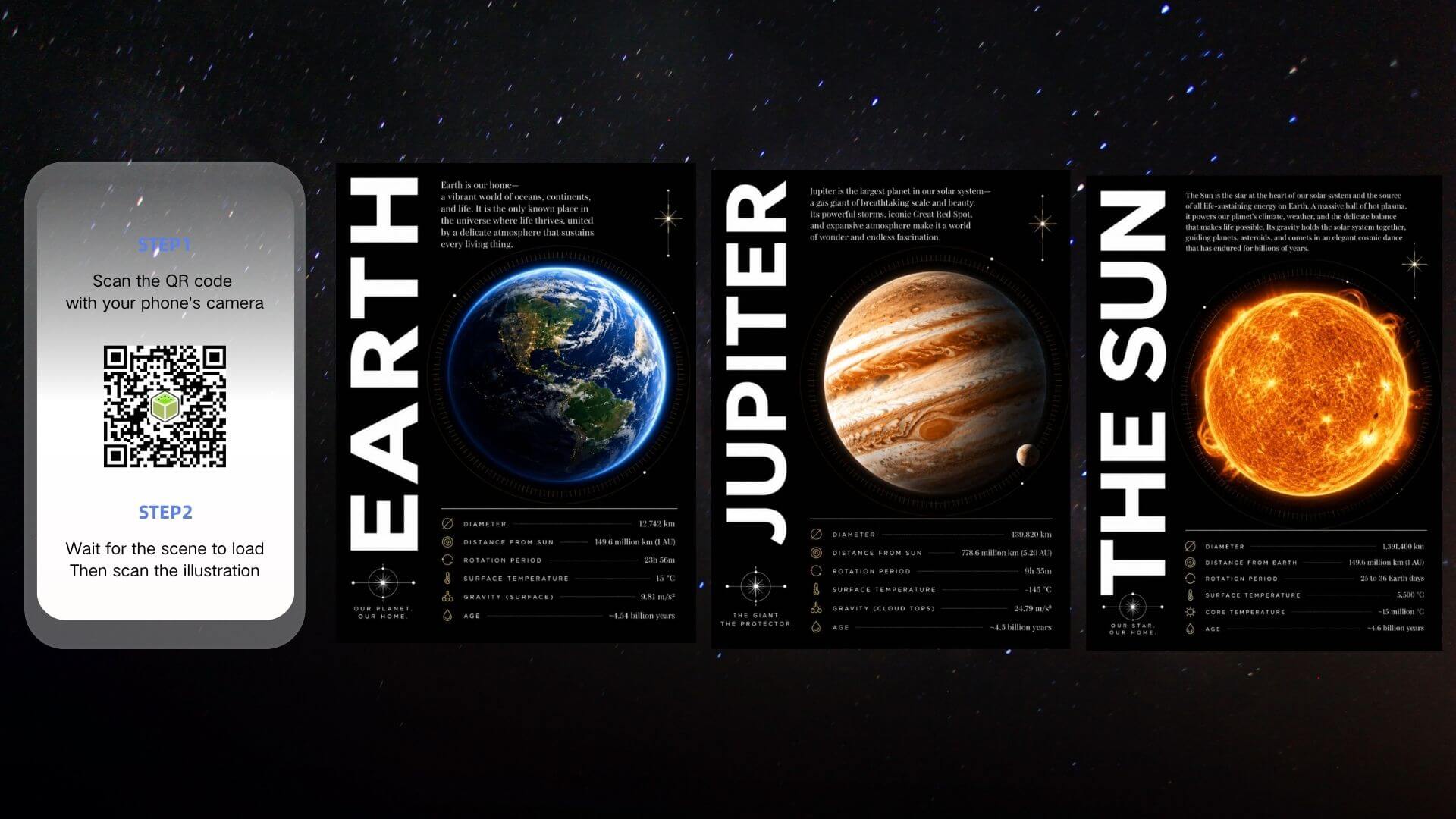 Experience the Solar System AR Flashcards