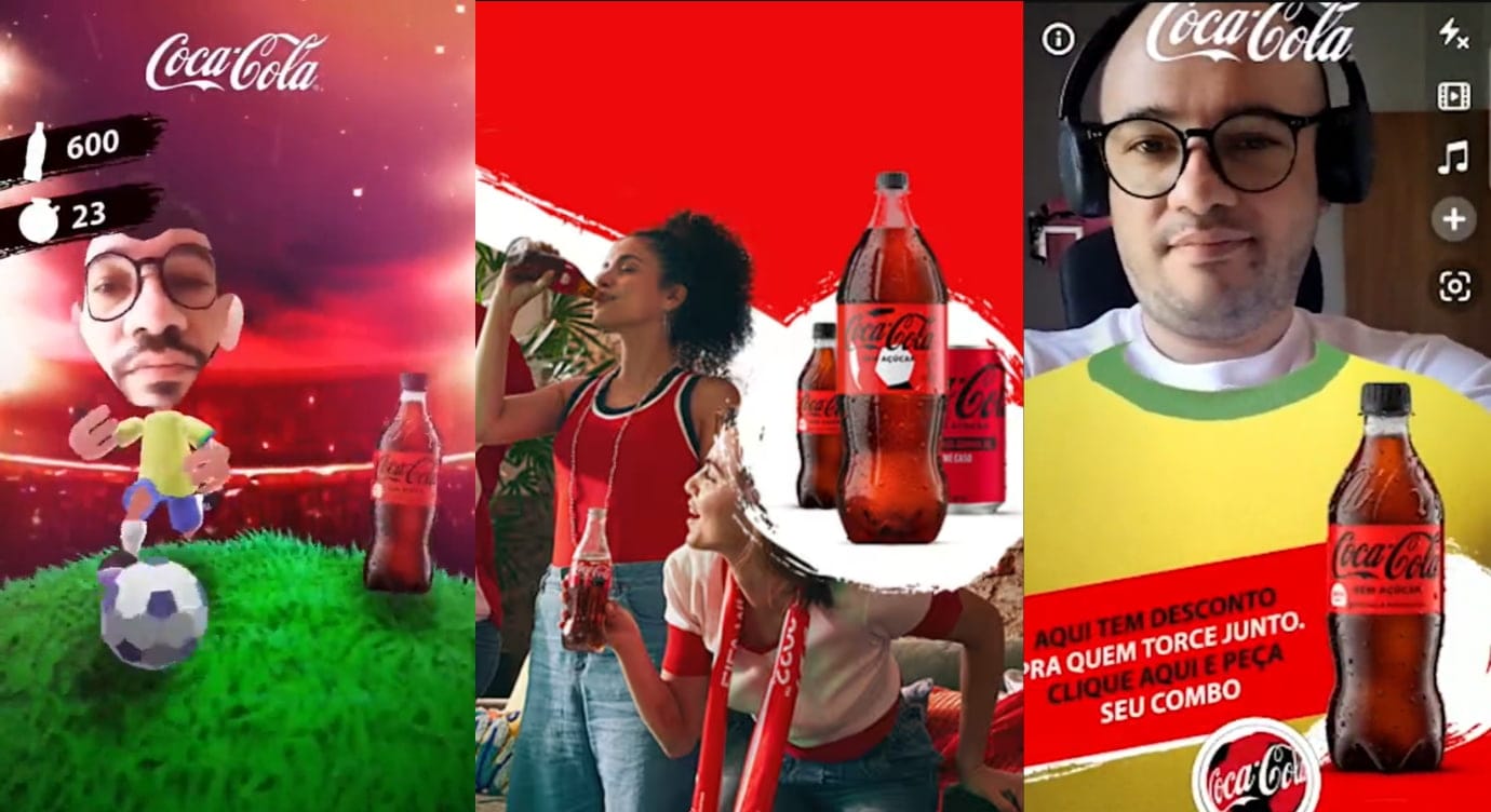 Augmented Reality Advertising Example Coca Cola Snapchat