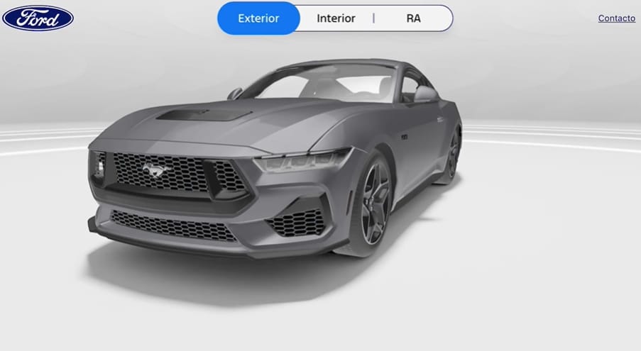 Augmented Reality Advertising Example Ford Mustang GT Performance