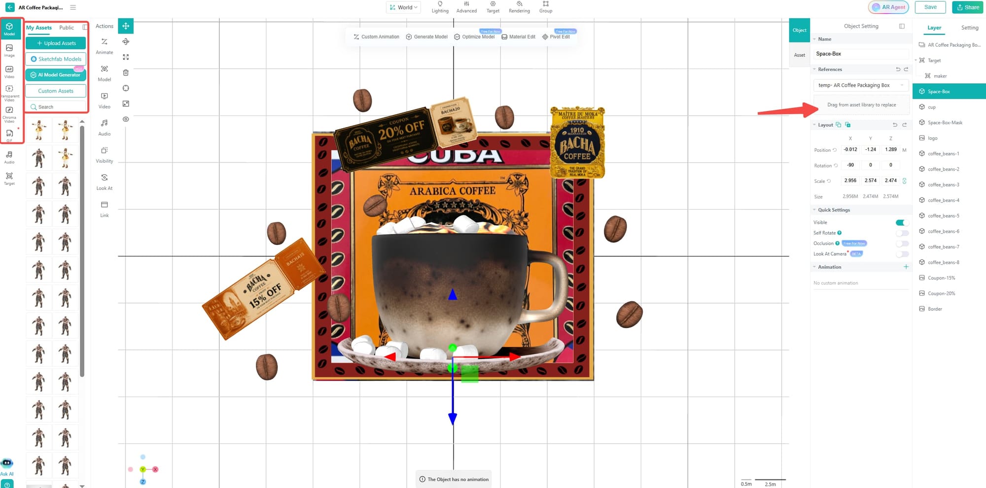 Augmented Reality Advertising Kivicube Upload and Replace