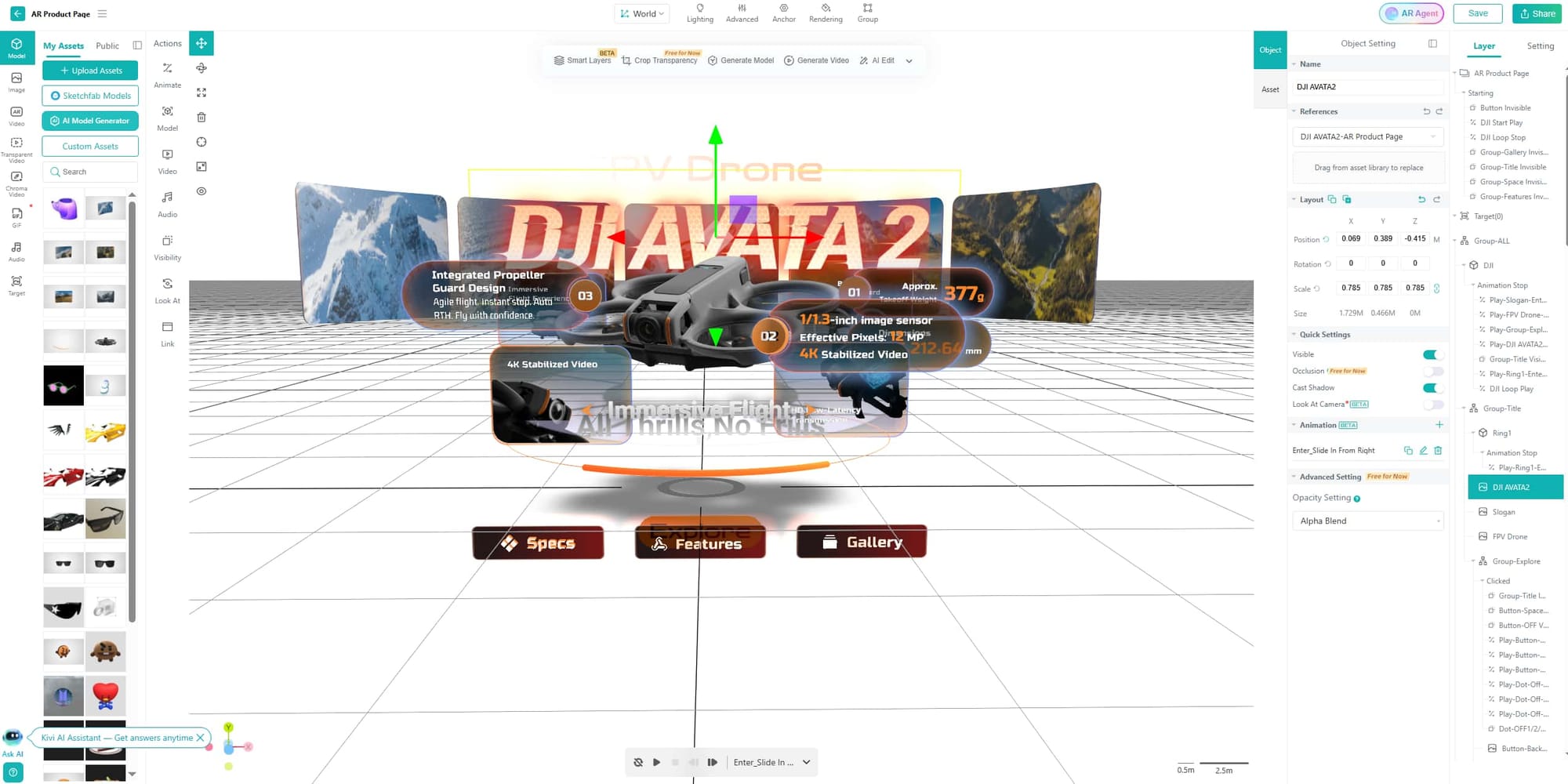 Augmented Reality Builder Kivicube