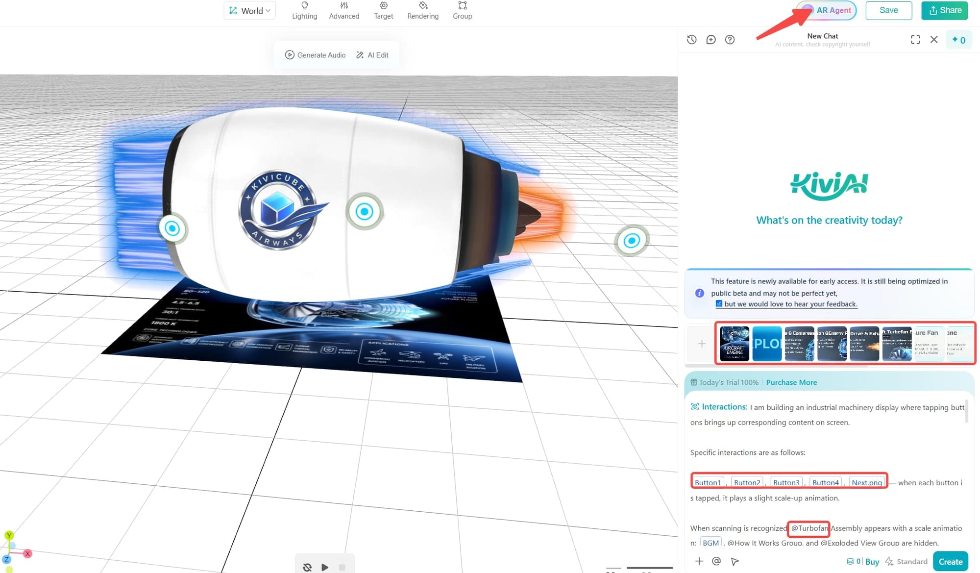 Augmented Reality in Manufacturing Kivicube AR Agent