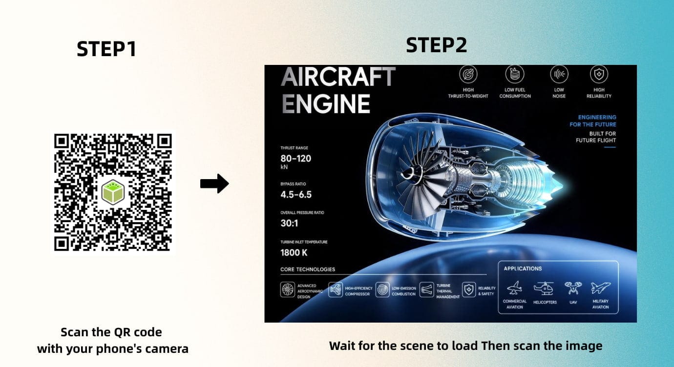 Augmented Reality Training Kivicube Try AR with QR Code