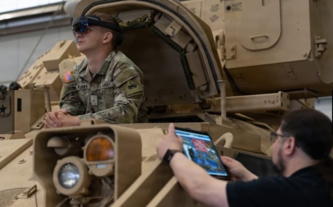 Augmented Reality Training U.S. Army Bradley Fighting Vehicle Maintenance