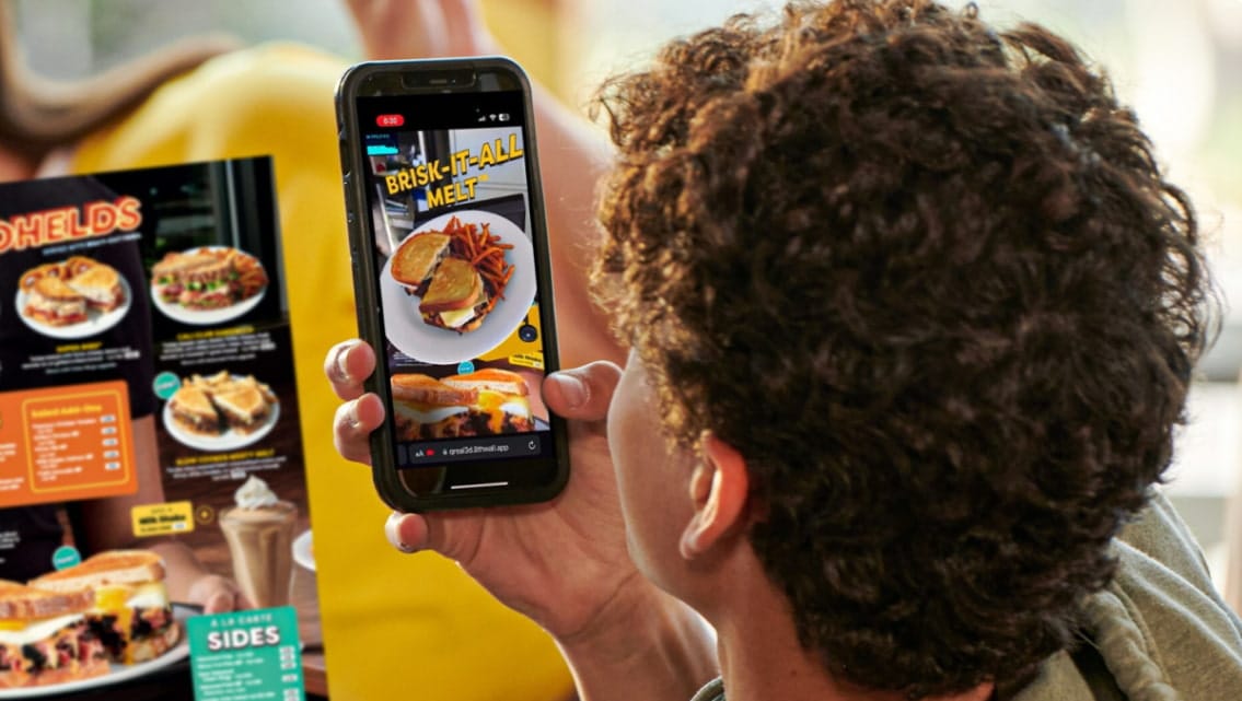 AR for Business Example Dennys