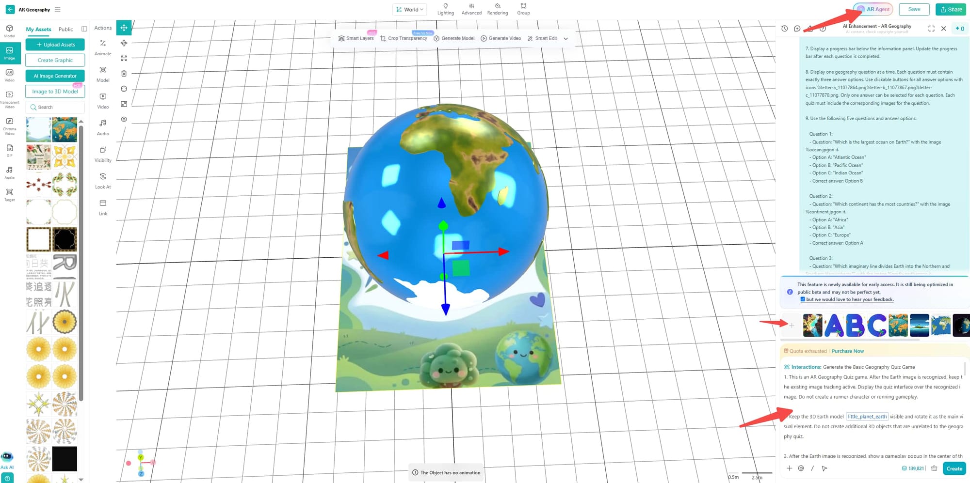 Augmented Reality Geography Kivicube Add Prompt