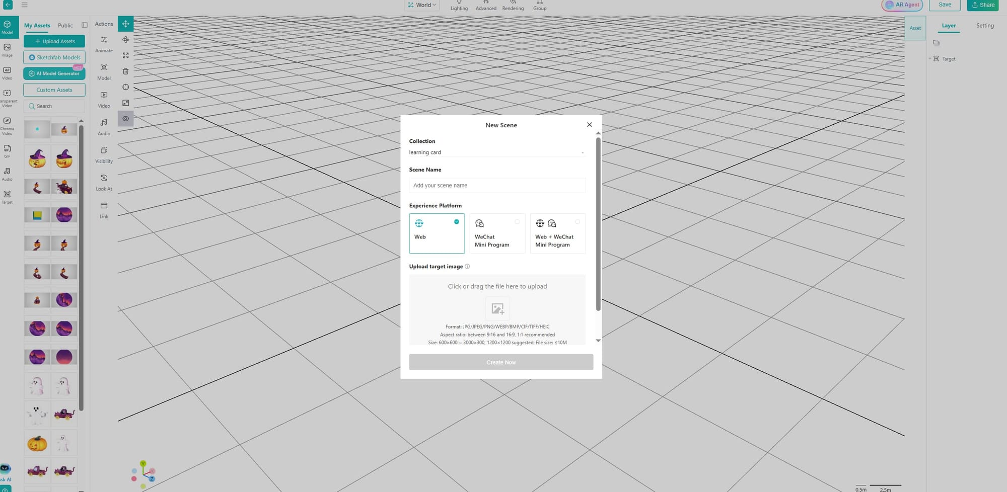 Augmented Reality Geography Kivicube Name New Scene