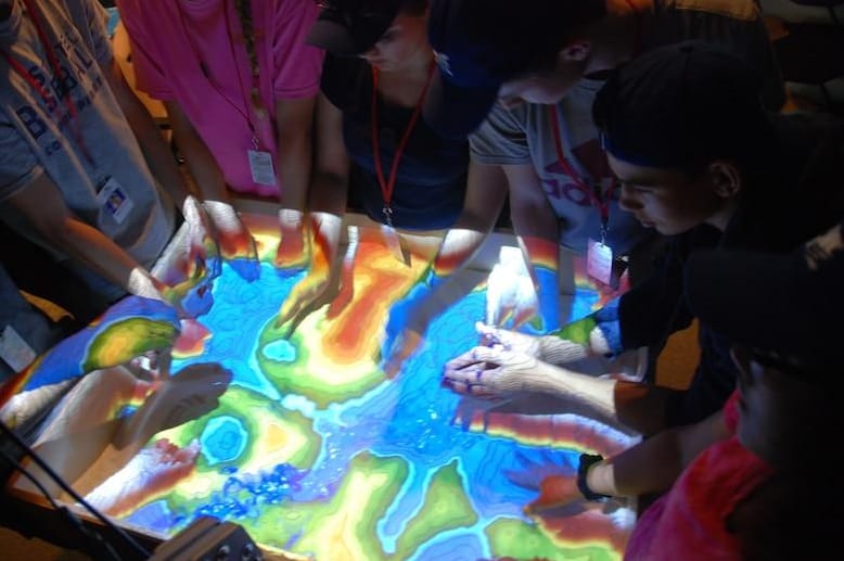 Augmented Reality in the Classroom Example AR Sandbox