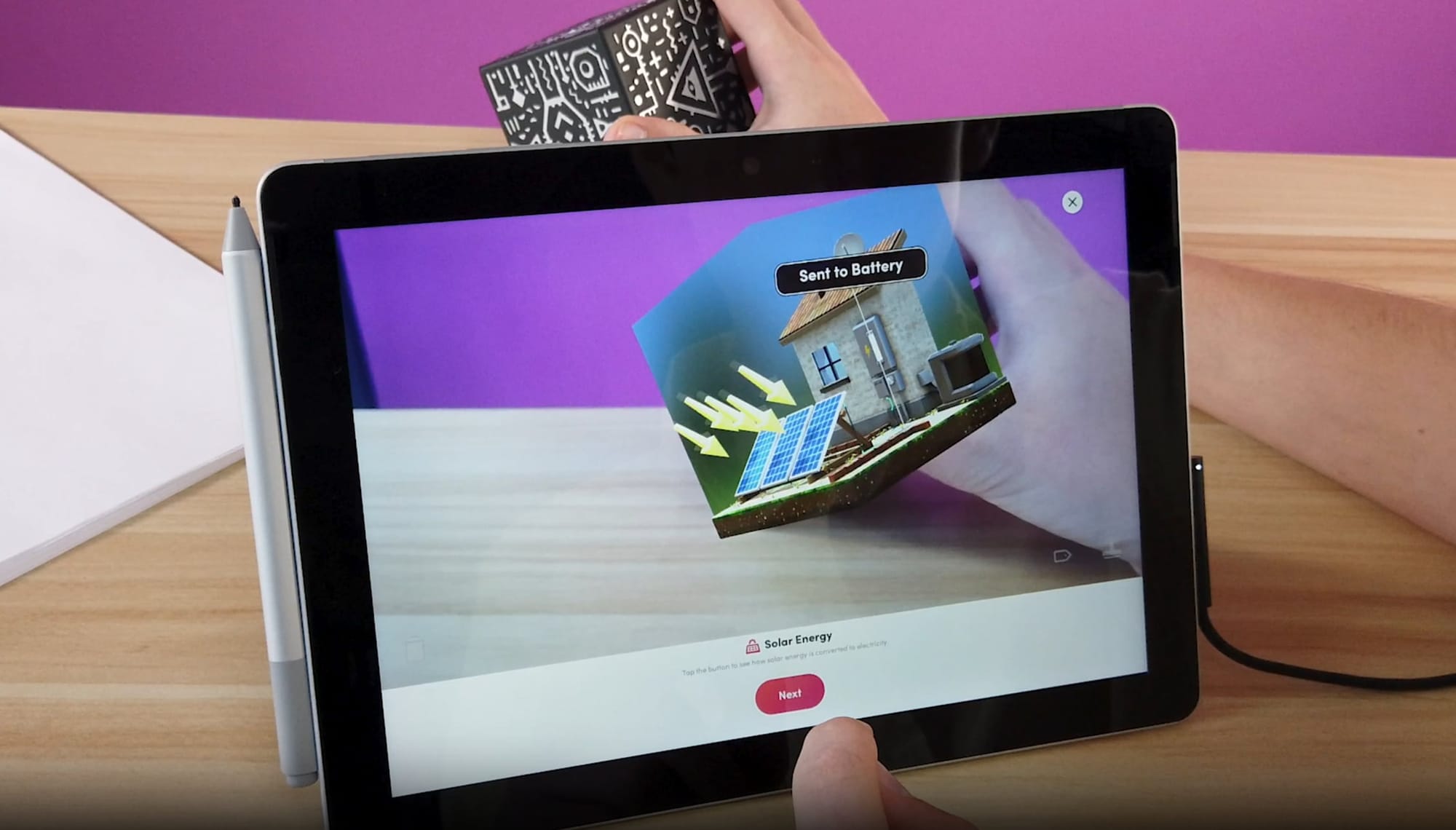 Augmented Reality in the Classroom Tool Merge3D