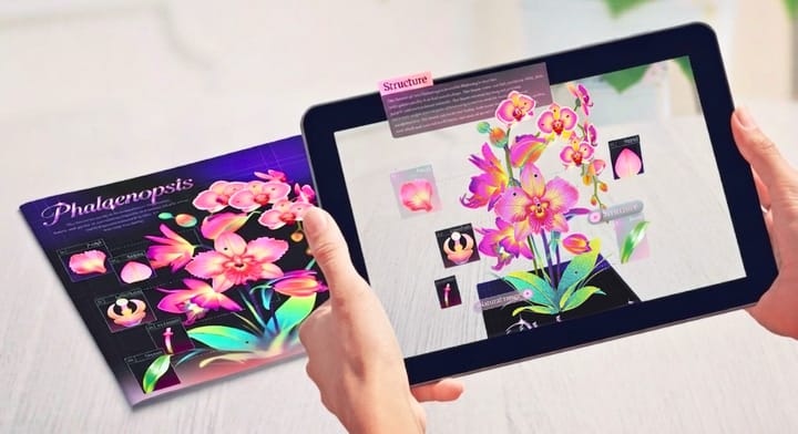 Augmented Reality card created with Kivicube no-code AR platform