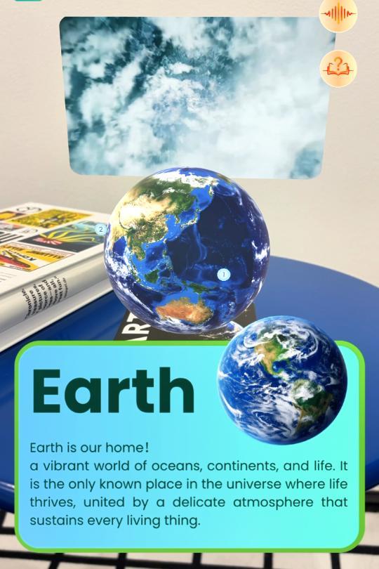 AR Interactive Planet Cards