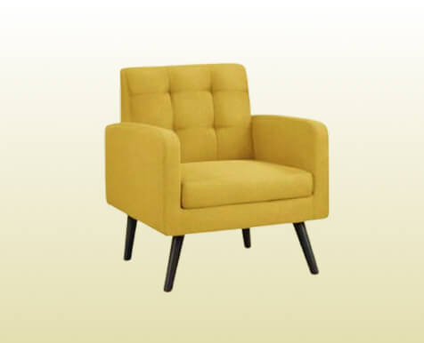 Yellow single sofa