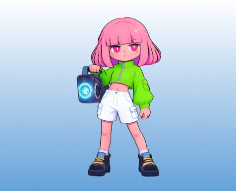 Cartoon girl